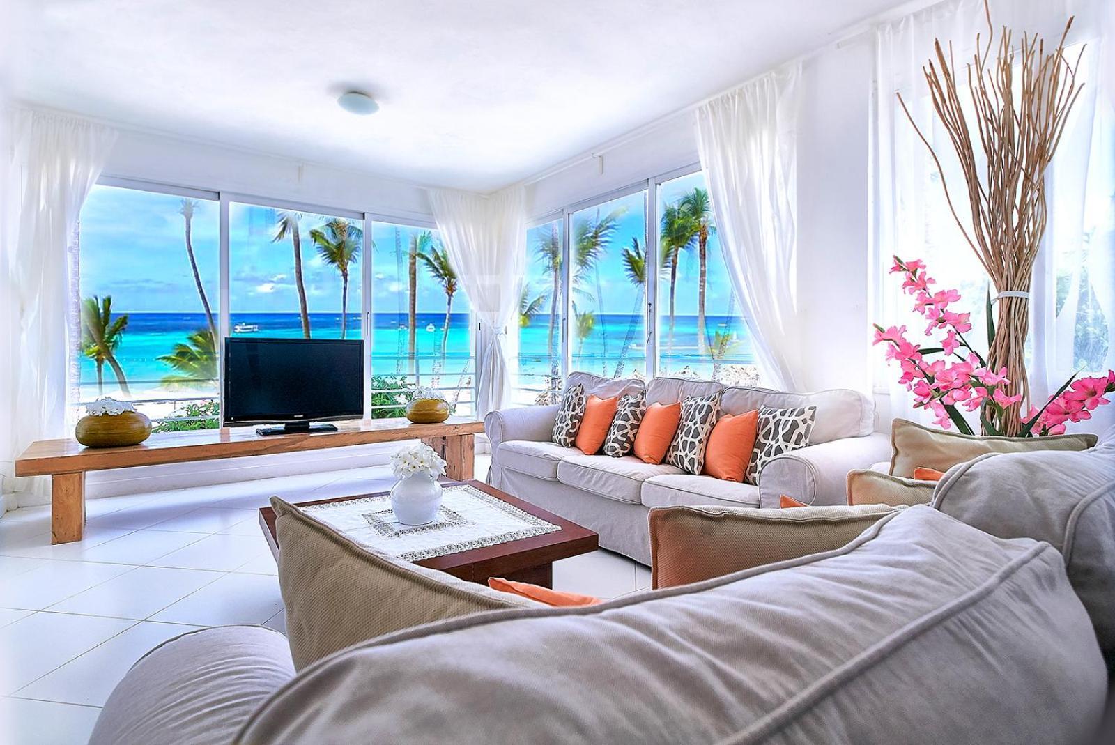 Prime Ocean View Punta Cana Apartments - 3-Bedroom Getaway With Private Terrace On Bavaro Beach Exterior foto