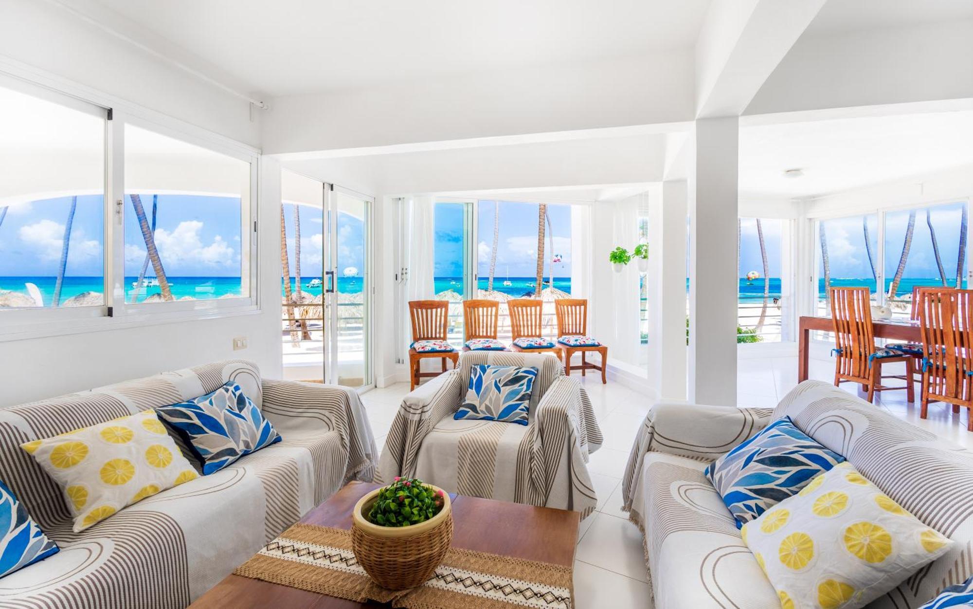 Prime Ocean View Punta Cana Apartments - 3-Bedroom Getaway With Private Terrace On Bavaro Beach Exterior foto